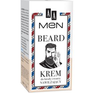 Крем для лица и бороды AA Cosmetics Men Beard Увлажняющий 50 мл (5900116054483)