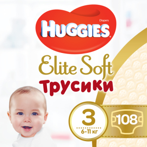 купити Трусики-підгузки Huggies Elite Soft Pants 3 (M) 108 шт (5029053547091)