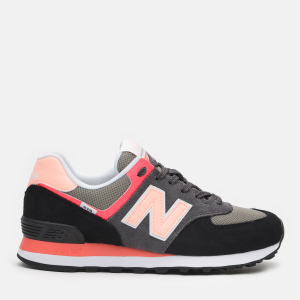 Кросівки New Balance WL574ST2 36 (6.5) 23.5 см Чорні з рожевим (195173226293) в Луцьку