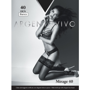 Панчохи Argentovivo Mirage 40 Den 3/4 р. Bianco (8051403068731) краща модель в Луцьку