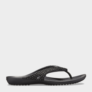 В'єтнамки Crocs Jibbitz Kadee Ii Embellished Flip 205741-001-W9 39-40 25.5 см Чорні (191448306943) краща модель в Луцьку