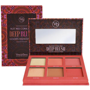 Палетка Viva La Diva Blush & Bronzing Powder Dream Cheek Palette Dark 6 г (7330906016793) ТОП в Луцьку