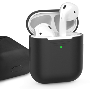 Класичний Силіконовий чохол AhaStyle для Apple AirPods Black (AHA-01020-BLK) ТОП в Луцьку