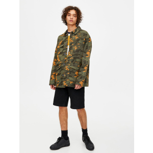 Джинсова куртка Pull & Bear 5710/526/506-AAED S Мілітарі (DD3000002824977_05710526506027) краща модель в Луцьку