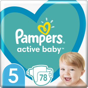 Підгузки Pampers Active Baby Розмір 5 (Junior) 11-16 кг 78 шт (8001090950536) в Луцьку