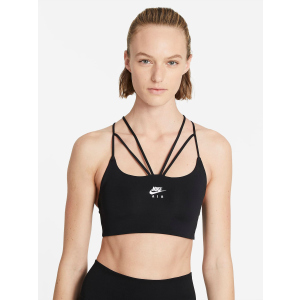 Спортивний топ Nike W Nk Df Indy Strpy Bra CZ4490-010 S Чорний (194957215560) краща модель в Луцьку