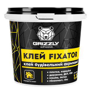 Клей будівельний акриловий Grizzly FIXATOR 3 кг (4823048028449) ТОП в Луцьку