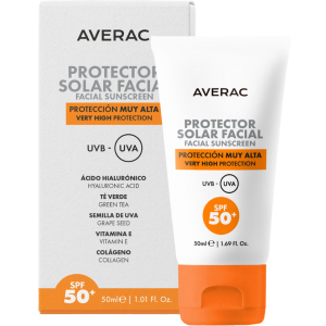 Солнцезащитный крем для лица Аverac Solar Facial Sunscreem SPF 50+ 50 мл (8437018454051) лучшая модель в Луцке