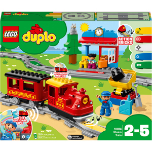 Конструктор LEGO DUPLO Town Потяг на паровій тязі 59 деталей (10874) (5702016117264) в Луцьку