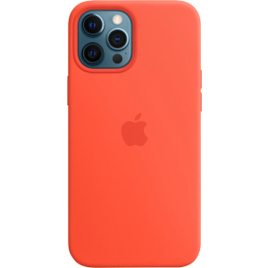 Apple MagSafe Silicone Case для Apple iPhone 12 Pro Max Electric Orange (MKTX3ZE/A) рейтинг