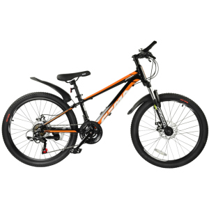 Велосипед Royal Baby Fema MTB 1.0 24" Official UA 2021 Чорний (RB24-10-BLK) ТОП в Луцьку