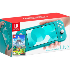 Nintendo Switch Lite Turquoise + Гра The Legend of Zelda: Link's Awakening (російська версія)