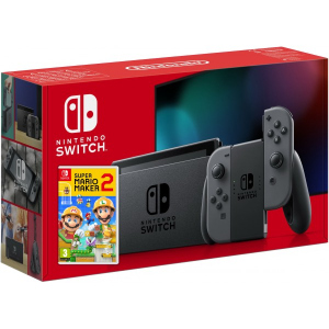 Nintendo Switch Gray (Upgraded version) + Гра Super Mario Maker 2 (російська версія)