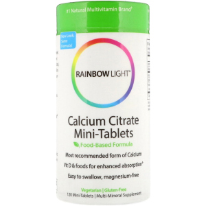 Витамины Rainbow Light цитрат кальция Calcium Citrate Mini-Tablets 120 мини таблетки (21888202119) ТОП в Луцке