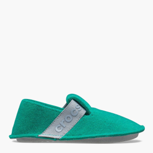 хороша модель Кімнатні капці Crocs Classic Slipper K Deep Green Relaxed Fit 205349-3TJ-j3 34-35 (191448565326)