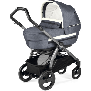 Универсальная коляска 2в1 Peg-Perego Book Plus S Luxe Mirage Серо-синяя (PACK01-00000000002) ТОП в Луцке