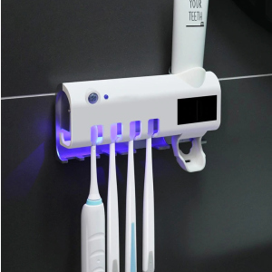 Диспенсер для зубной пасты и щеток автоматический Toothbrush Sterilizator УФ стерилизатор в Луцке