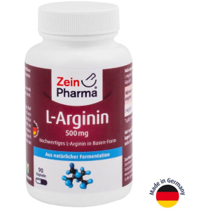 хороша модель L-аргінін, ZeinPharma 500 мг, 90 капсул (ZP-12062)