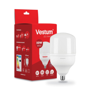 Лампа LED Vestum T140 50W 6500K 220V E27 (1-VS-1604) в Луцке