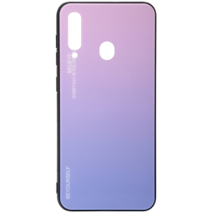 Панель BeCover Gradient Glass для Samsung Galaxy A20s 2019 SM-A207 Pink-Purple в Луцьку