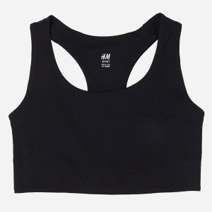 Топ спортивний H&M SPORT 9319993sdm M Чорний (PS2030000126040) краща модель в Луцьку