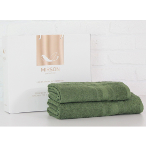 Набор банных полотенец MirSon №5079 Elite SoftNess Military 50х90, 70х140 (2200003183177) в Луцке