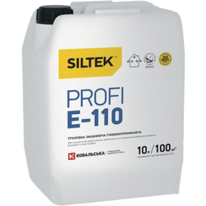 Грунтовка Siltek, що зміцнює Е-110 Profi 10 кг (Е9793) краща модель в Луцьку