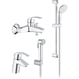 Набір змішувачів GROHE Eurosmart 27598005 (27598001+33300002+23124002) краща модель в Луцьку