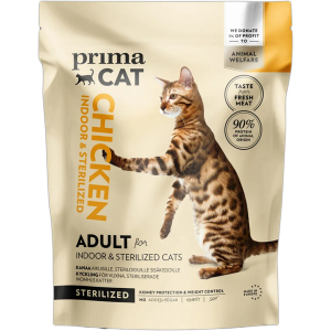 Сухий корм для стерилізованих котів Prima Cat Chicken Cat Food For Sterilized Adult Cats 4 кг (6430076890962) краща модель в Луцьку