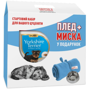 Сухий повнораційний корм Royal Canin Yorkshire Terrier Puppy для цуценят породи йоркширський тер'єр від 2 до 10 місяців 1.5 кг + плед та миска в подарунок (11_11106) в Луцьку