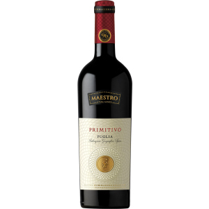 Вино Maestro "Primitivo" Puglia червоне сухе 0.75 л 13% (8008900006797) краща модель в Луцьку