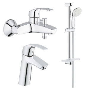 Набір змішувачів Grohe Eurosmart M-Size 123246M краща модель в Луцьку