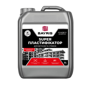 хороша модель Пластифікатор для бетонів та стяжок Super Bayris 5л