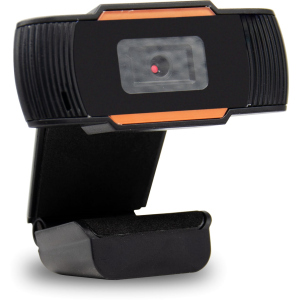 Веб-камера OKey WebCam HD 720P Black/Orange (WB100) краща модель в Луцьку