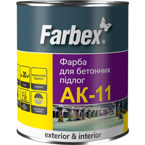 Фарба для бетонної підлоги АК-11 Farbex 2.8 кг Біла (4823083309480) в Луцьку