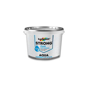 Лак для каменю STRONG AQUA Kompozit 10 л (4820085745131) ТОП в Луцьку