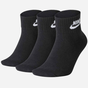 Набір шкарпеток Nike U Nk NSW Evry Essential Ankle 3Pr SK0110-010 XL (46-50) 3 пари Чорний (193145890541) в Луцьку