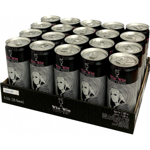 Упаковка слабоалкогольного винного ігристого напою Win-Win Розе Фрозен 0.33 л х 20 шт 5.5-6% (4820236721045) в Луцьку