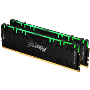 хороша модель Оперативна пам'ять Kingston Fury DDR4-3200 16384MB PC4-25600 (Kit of 2x8192) Renegade RGB 1Rx8 Black (KF432C16RBAK2/16)