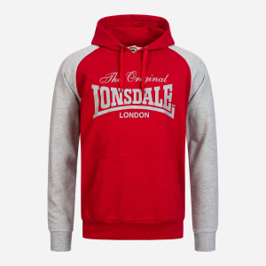 Худі Lonsdale Brundall 115023-2007 S DarkRed (4251522358025) ТОП в Луцьку