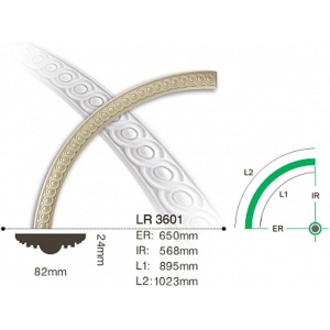 Молдинг круговой Gaudi LR3601 лучшая модель в Луцке