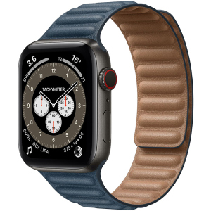 Ремінець Promate Maglet-40 для Apple Watch 38-40 мм 1/2/3/4/5/6/SE Baltic Blue (maglet-40.balticblue) ТОП в Луцьку