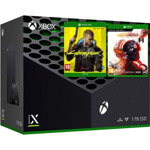 Microsoft Xbox Series X 1Tb + Cyberpunk 2077 (російська версія) + Star Wars: Squadrons (російська версія) ТОП в Луцьку