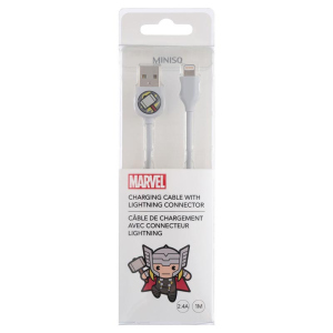 Кабель Miniso Marvel USB to Apple Lightning 1 м Тор (2007171212100)