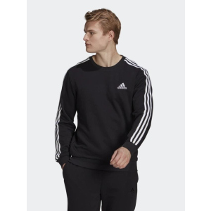 Спортивная кофта Adidas M 3S Ft Swt GK9078 M Black/White (4064045355743) ТОП в Луцке