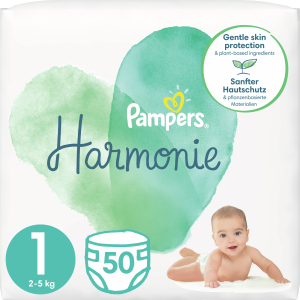 Підгузки Pampers Harmonie Newborn Розмір 1 (2-5 кг) 50 шт (8006540156513) ТОП в Луцьку