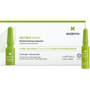 Биостимулирующие антивозрастные ампулы Sesderma Factor G Renew 1.5 мл х 7 шт (8429979448378)