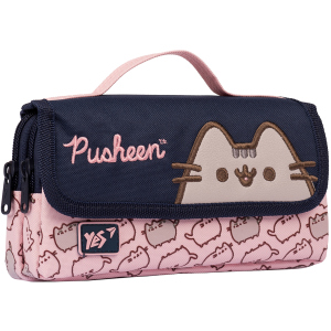 Пенал м'який YES WL-01 Pusheen рожевий/синій (533041) ТОП в Луцьку