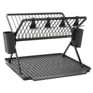 Сушилка для посуды Brabantia Foldable Dish Rack Large Темно-серая (139482) лучшая модель в Луцке