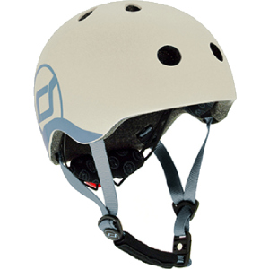 Захисний дитячий шолом Scoot and Ride з ліхтариком 45-51 см Світло-сірий (XXS/XS) (SR-181206-ASH) краща модель в Луцьку